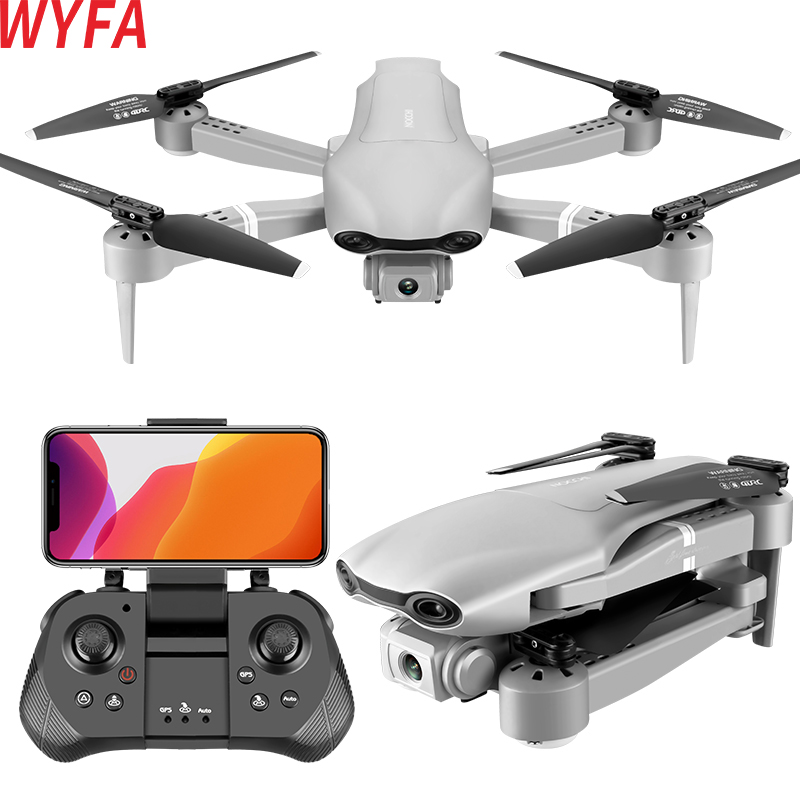 WYFA GPS 4K Portable Folding Aerial Photography Drone Dual 4K Lenses 5G WiFi Flight Camera Height Hold RC Quadcopter Drone
