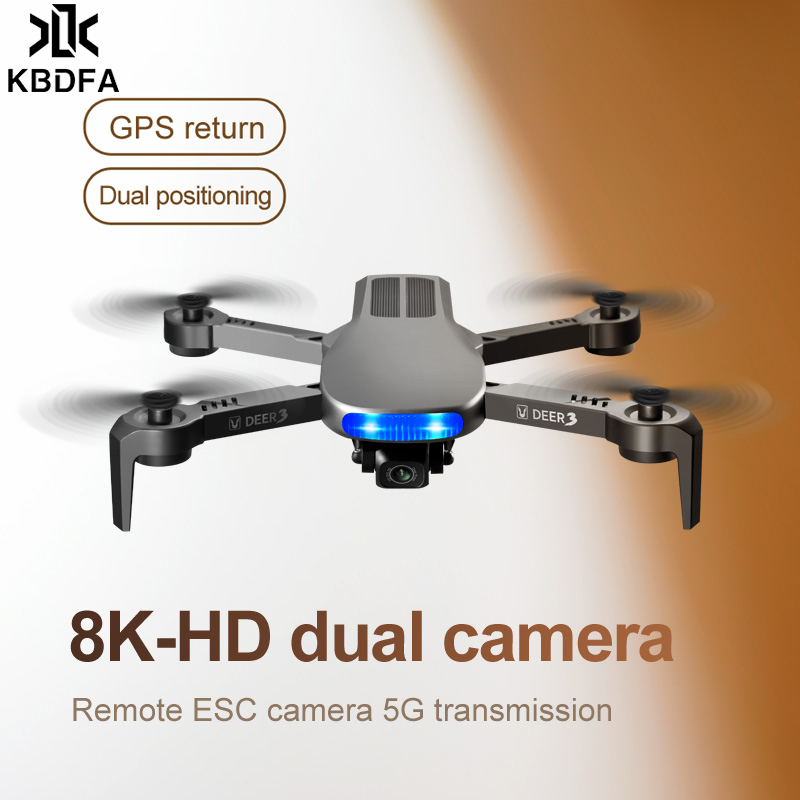 KBDFA LU3 GPS Drone with Camera 4K HD Professional 5G FPV  Foldable Quadcopter 8K HD Professional Drone Rc Helicopter Toys Gift