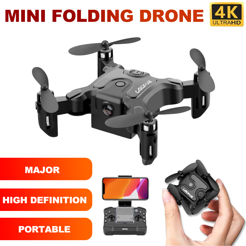 V2 Mini Folding Drone Aerial Photography Professional Quadcopter Remote Control Aircraft Children Toys for Primary School Stud