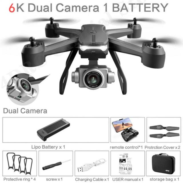 New Chiger V14 Drone With Wide Angle HD 6K 1080P WiFi Fpv Drone Dual Camera adjustable fpv RC Quadcopter Drone For Kids GiftOrigin:CN,Type:plum