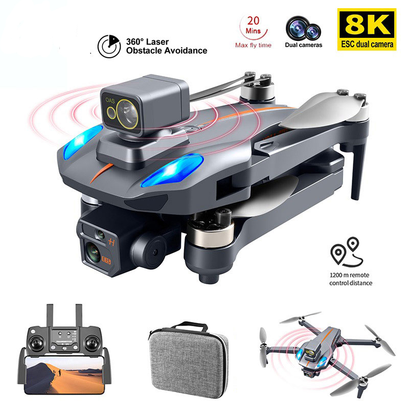 K911 MAX GPS Drone 4K Professional Obstacle Avoidance 8K Dual HD Camera Brushless Motor Foldable Quadcopter RC Distance 1200M