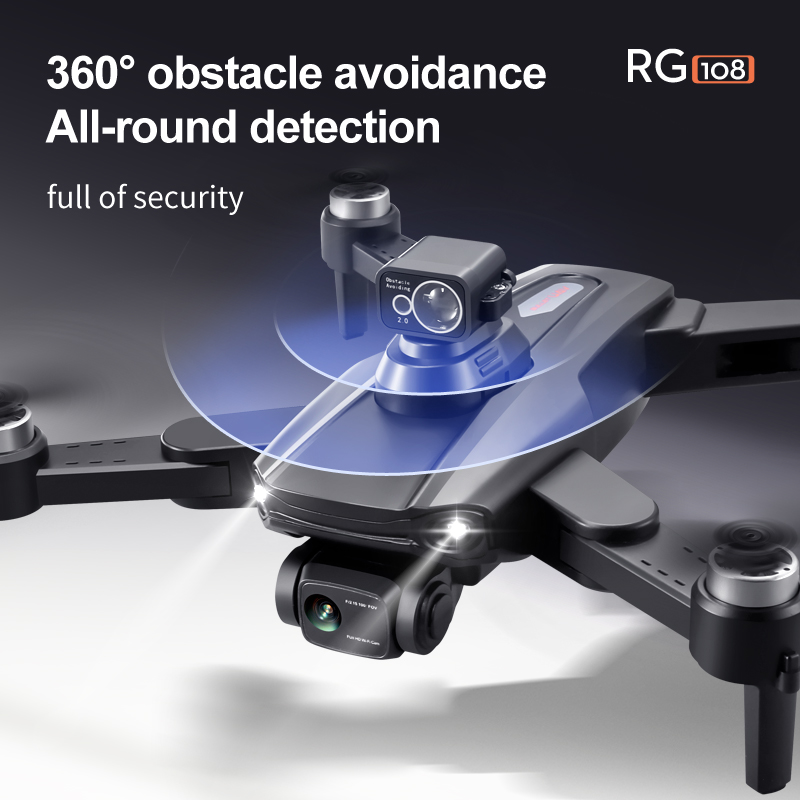 2022 NEW RG108 MAX GPS Drone 4K Professional Dual HD Camera 1.2KM FPV Aerial Photography Brushless Motor RC Quadcopter Toys