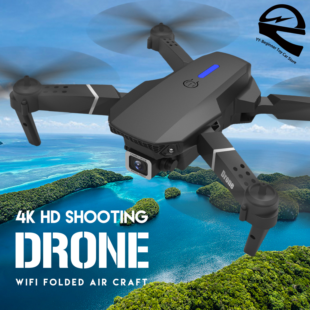E88-Pro Drone with Wide Angle HD 4K Dual Camera Height Hold Foldable Quadcopter Beginner UAV Toy  Aerial Photography Sg906 Pro