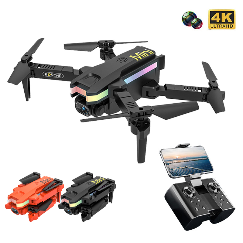 2022 New XT8 RC Mini Drone with Dual Camera Hd 4k WIFI  FPV Fixed Altitude Brushless Motor RC Quadcopter Helicopter Gifts