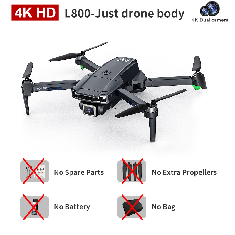 JINHENG L800Pro Drone GPS 6k Profesional FPV RC  Quadcopter With Dual HD Camera Brushless 5G WiFi Foldable Helicopter Toys Boys