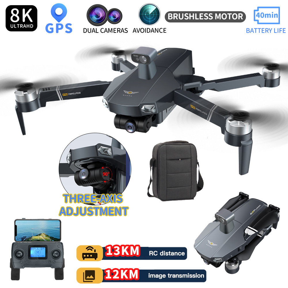 Profesional Drone GPS 5G 3-Axis Gimbal 6K UHD Camera Support TF Card Helicopter Brushless Motor FPV Quadcopter Aircraft 8819 Pro
