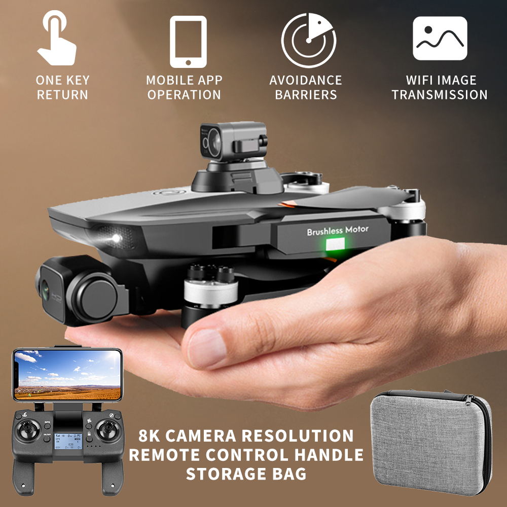 2022 NEW Drones MAX GPS Drone 4K Professional Dual HD Camera FPV 3Km Aerial Photography Brushless Motor Foldable Quadcopter Toys