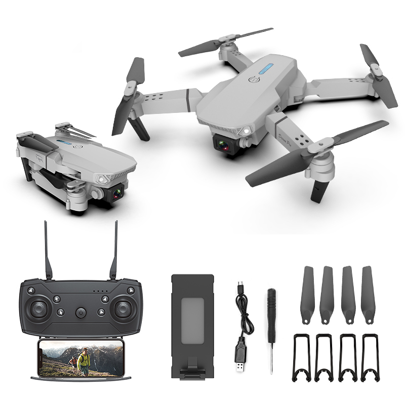 KBDFA Quadcopter E88 Pro 4K HD WIFI FPV Drone 1080P Camera Height Hold RC Foldable Quadcopter Dron Rc Quadcopter Helicopter Dron