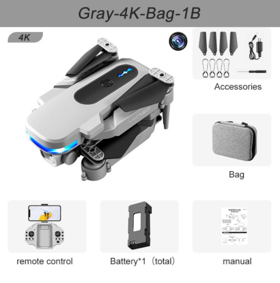 KY910 RC Drone 4K Dual Camera HD Wifi Fpv Wide Angle Photography Foldable Quadcopter Professional Aircraft Drones Toys