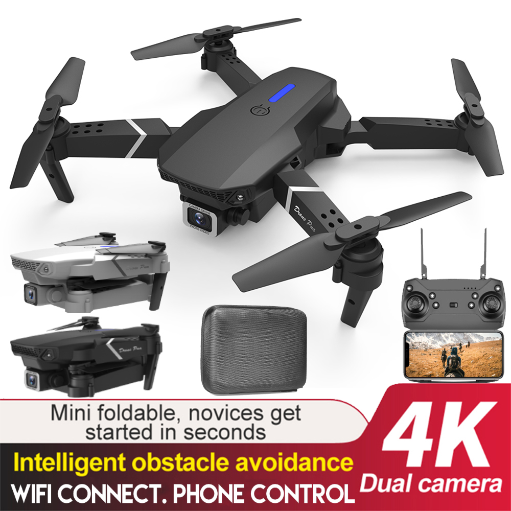 2022 NEW 4K Drone E88-525 Pro Professional Quadcopter WIFI FPV With Wide Angle HD 1080P Camera Dron Height Hold RC Foldable Gift