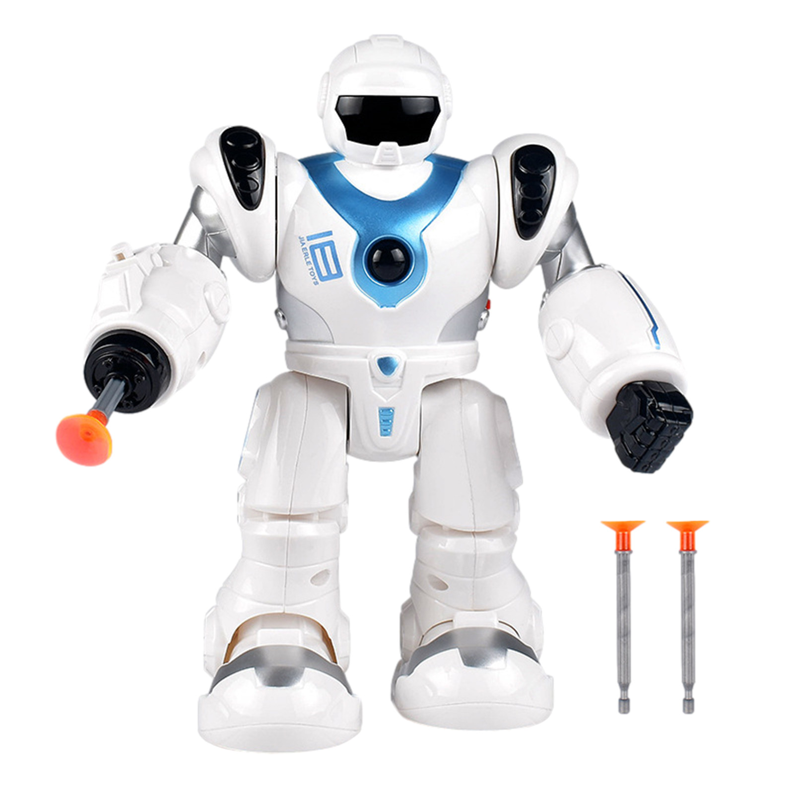 English Intelligent Programming Space Robot-touch Gesture Induction Dancing Educational Children's Toys Kids Birthday Gifts #50Origin:China,Type:Light Grey