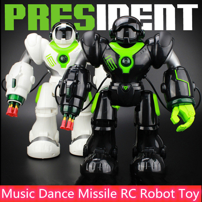 Intelligent Voice Control RC Battle Robot Remote control Robot Toy Dancing singing Launch Missiles RC Robot Toy Playing   gifts