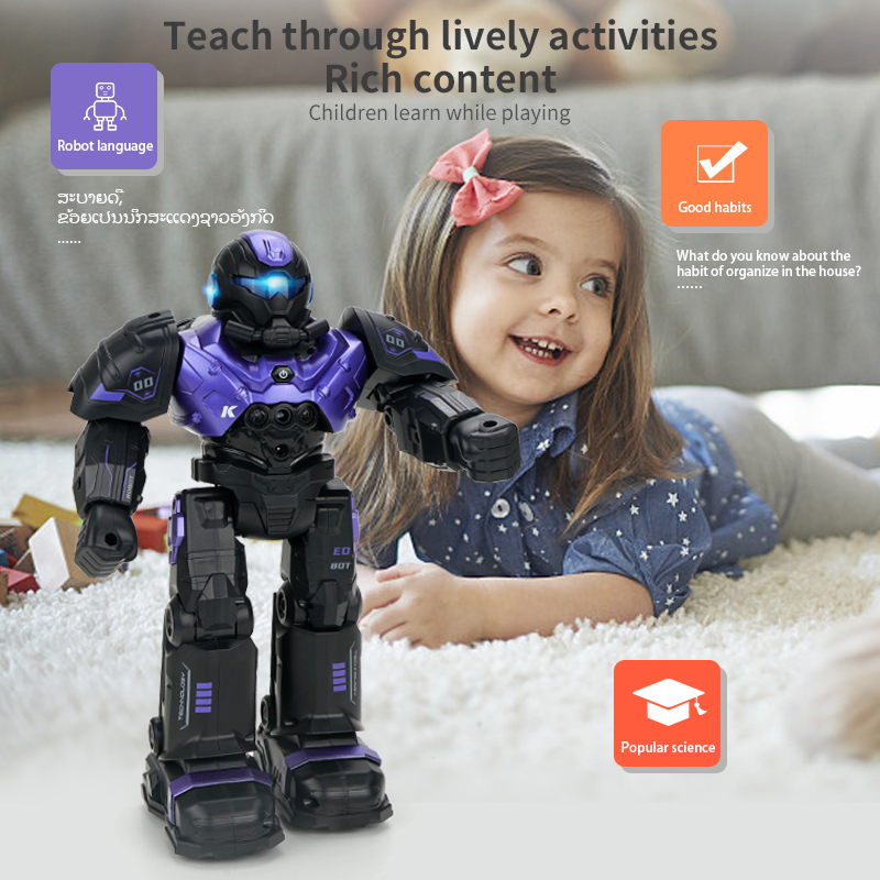 JJRC R20 Samrt Intelligent Rc Robot Infrared Sensor 2.4G Wireless Remote Control Programming Robot Model Boy Toys for Boys Girls