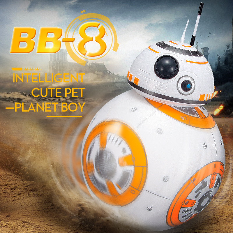 RC BB 8 Droid Robot 2.4G Remote Control BB8 Intelligent Robot Fast Delivery Version BB-8 Ball 20.5 Cm Action Figure Model RC Toy