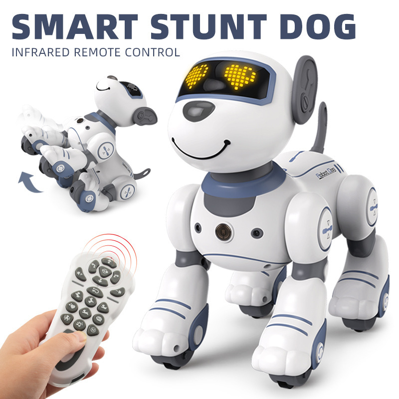 Remote Control Robot Dog Programmable Touch Intelligent Voice Follow Handstand Stunt Electronic Pet Toy For Kid 2.4G Wireless RC