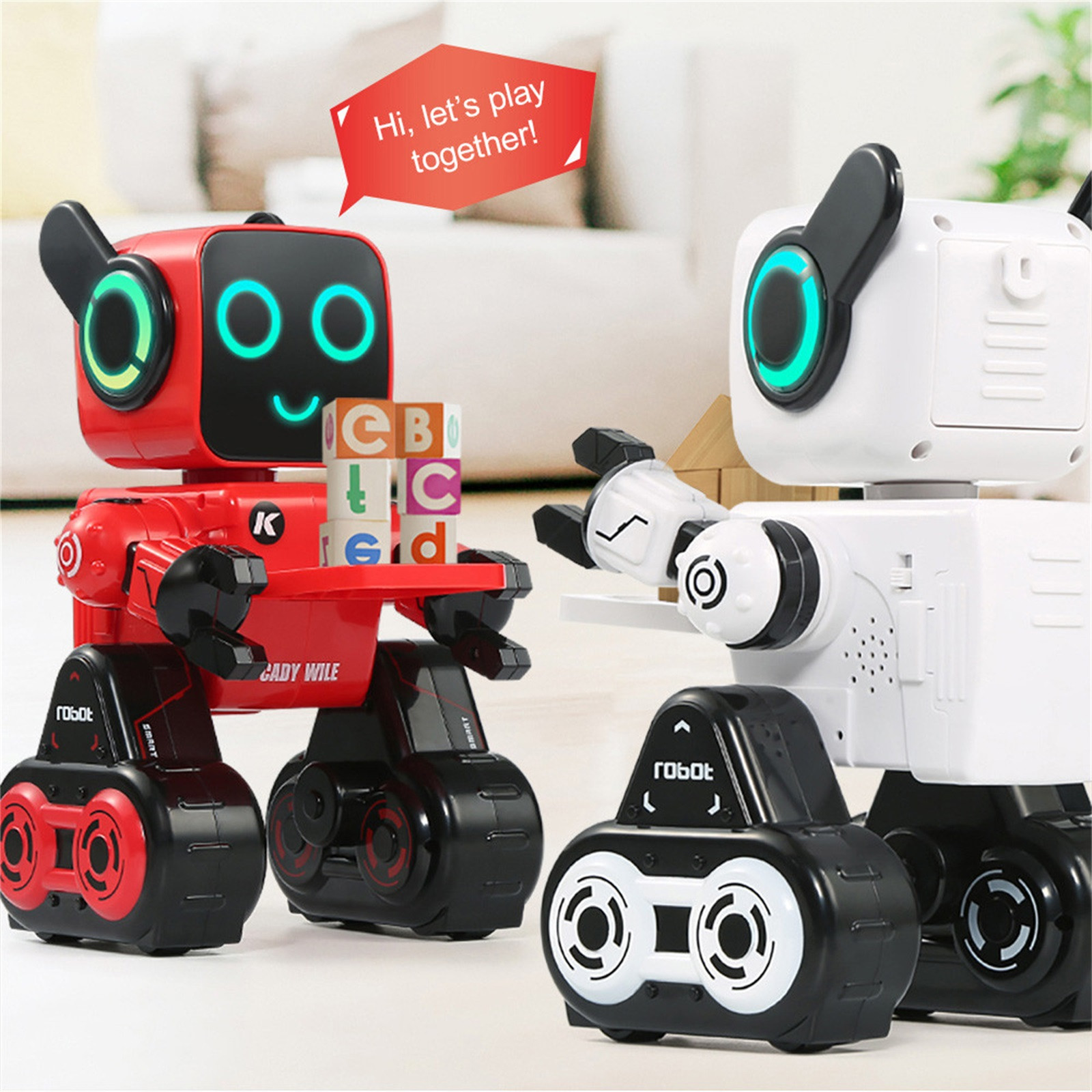 Rc Robot For Jjr/c R4 Cady Wile 2.4g Intelligent Remote Control Advisor Coin Bank Smart Robot Working Robots Toys Kids Gift