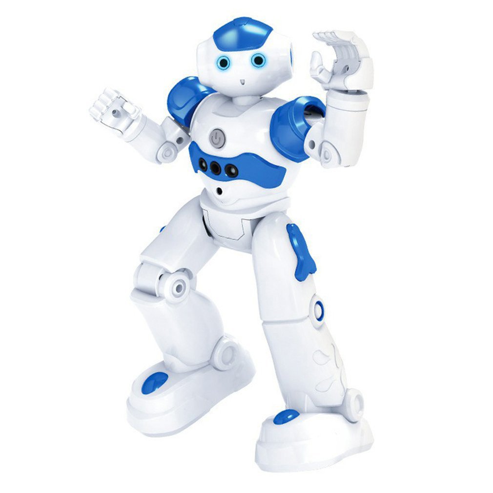 New Intelligent Early Education Infrared Remote Control Robot Puzzle Boy Children's Toy Gesture Induction USB Charging Robot