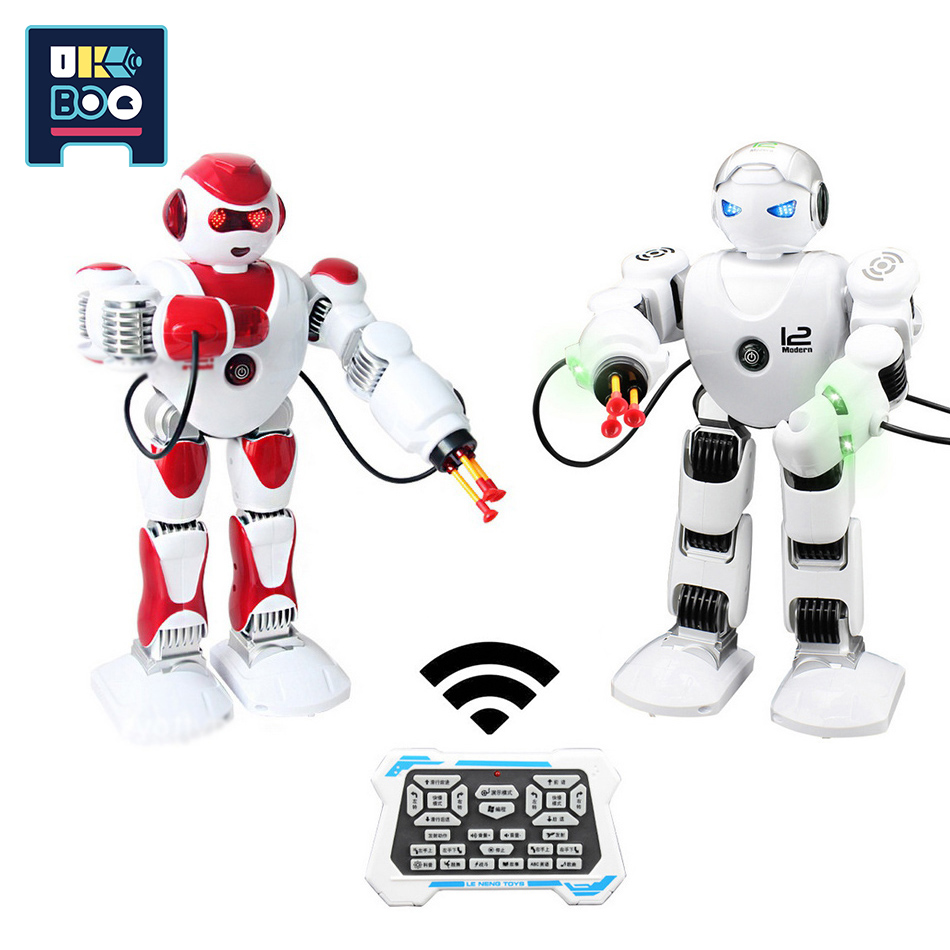 UKBOO Fighting RC Robot Remote Contro Intelligent Police Strike Force Policewoman Program Educational Toys for Children Kid Gift