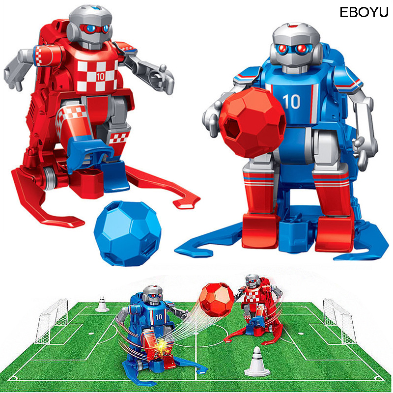 2pcs * EBOYU JT8811/JT8911 2.4GHz  RC Football Robot Toy Wireless Remote Control Two Soccer Robots Game Toys for Kids Family