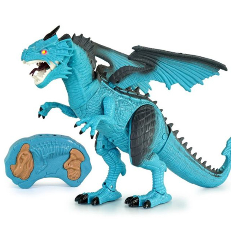 Spray Dragon Electric Dinosaur Toys Remote Control Animal Roar Lighting Walking Kids Pet For Boys Children Birthday GiftsType:white