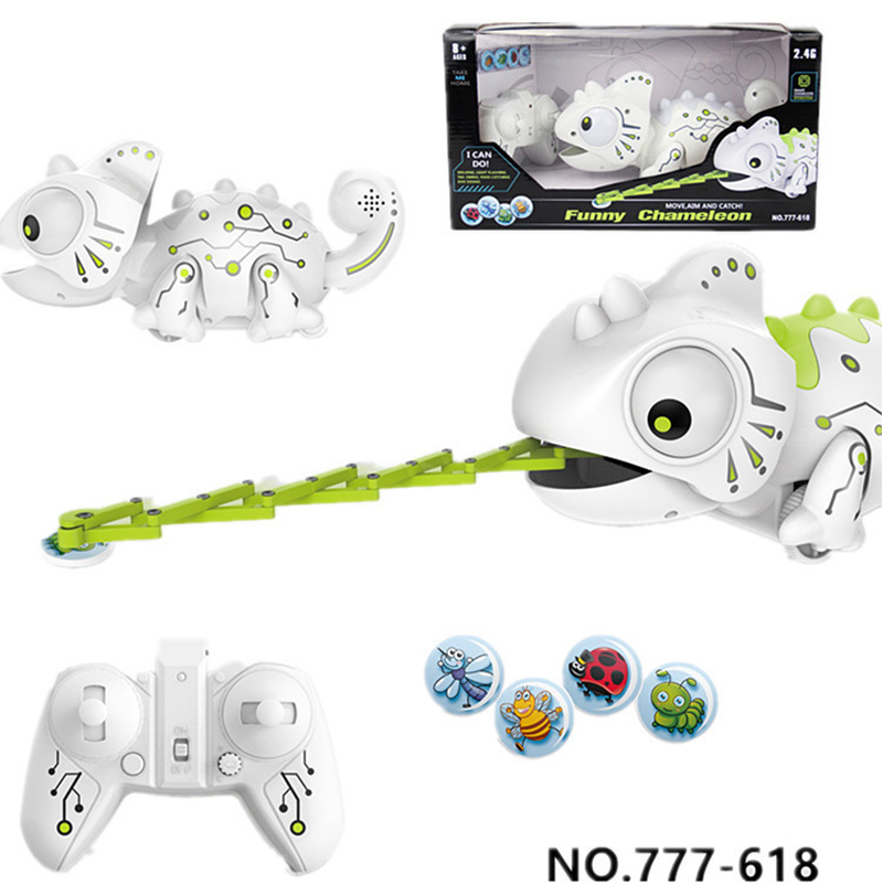2022 Brand New Remote Control Chameleon 2.4GHz Pet Intelligent Toy Robot For Children Kids Birthday Gift Funny Toy RC Animals