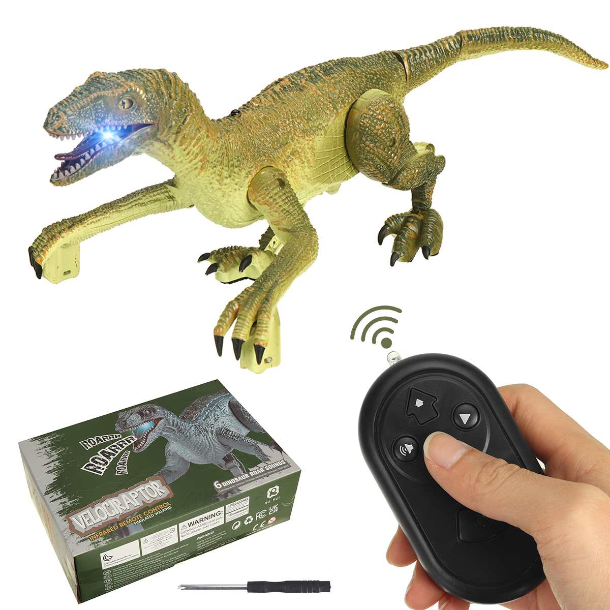 RC Dinosaur Toys for Boys Remote Control Electronic Dinosaurios Robots 6 Kinds of Dinosaur Roars Dinosaure Gift Kids