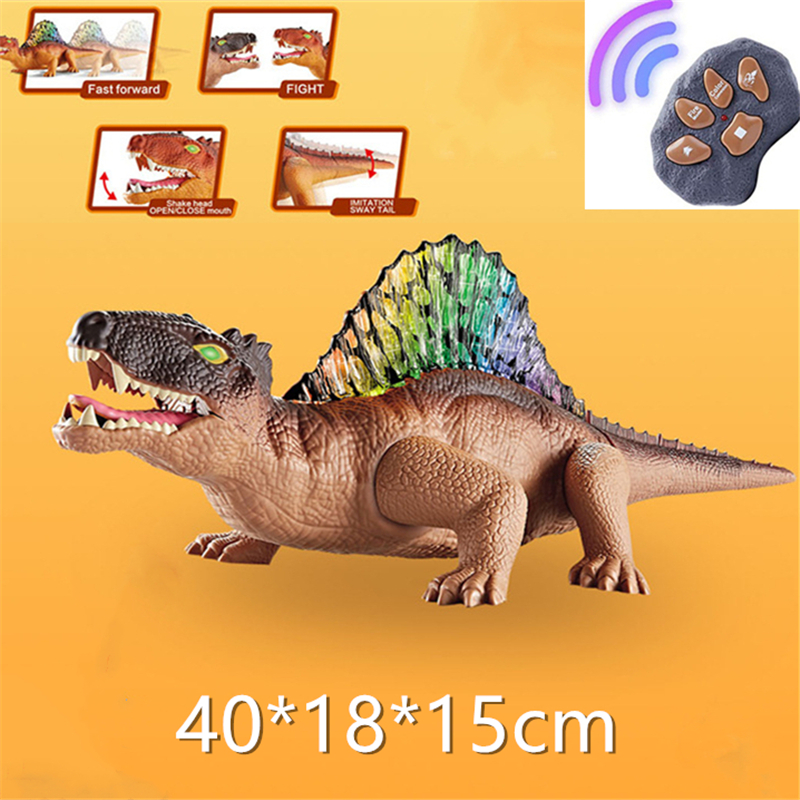 Dinosaur Toys Electric Remote Control Animal Model Walking Roar LED Light Kids Games Children Birthday Boys Gifts
