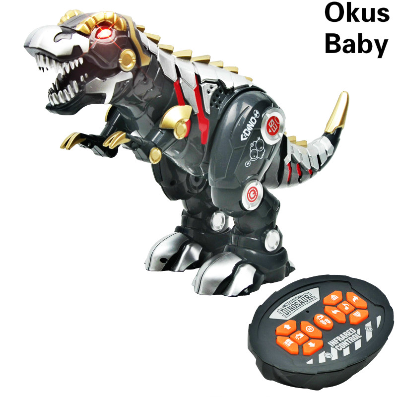 Newest Intelligent Remote Control Dinosaur Model Simulation Mechanical Dinosaur Toy Rechargeable Electronic Pet Doll Model Toy