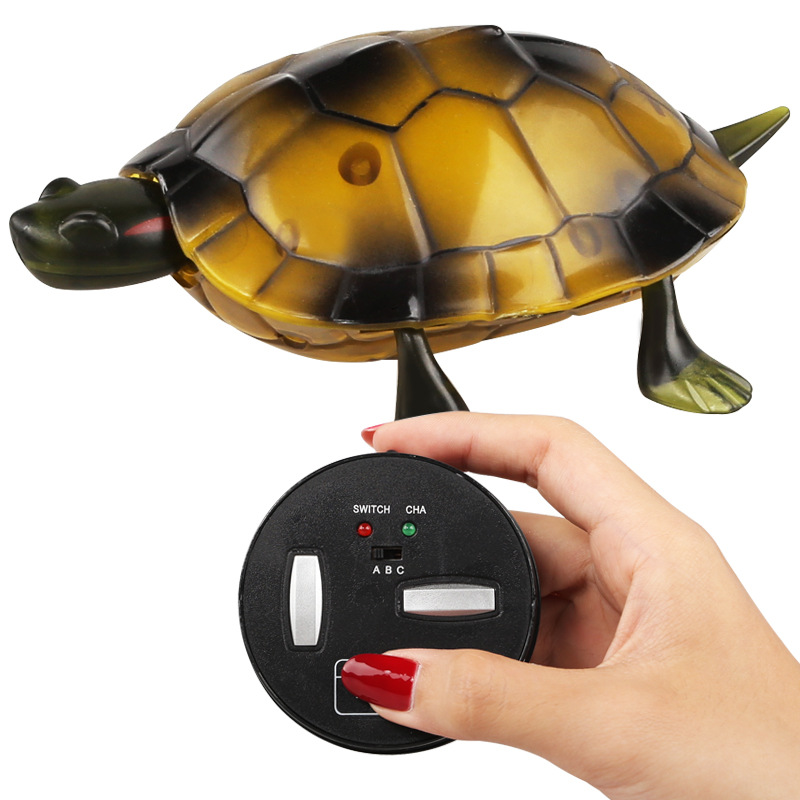 RC Turtle IR Remote Control Tortoise Crawl Fake Electric Animal Toy Car Vehicle For Halloween Pranks Joke Kids Adult Gift