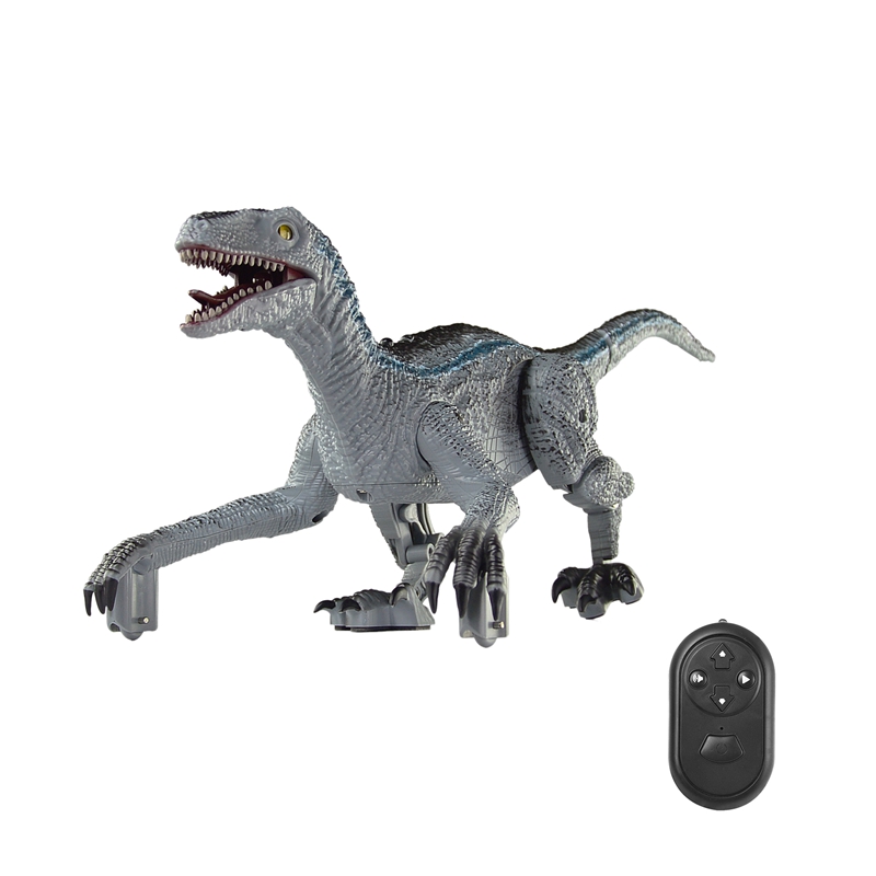 Remote Control Dinosaur Toys Walking Robot Dinosaur Roaring Sound Simulation Velociraptor RC Electronic Dinosaur ToyType:Orange