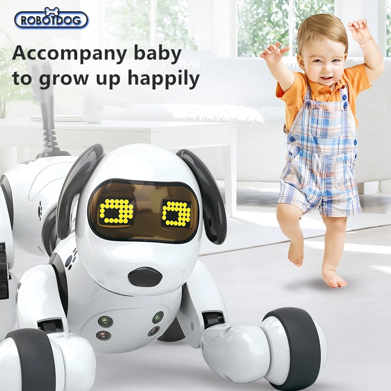 New Programmable Infrared Wireless Remote Control Electric Smart Stunt Robot Dog For Kid Intelligent Toy Pet Animal Robots Dance