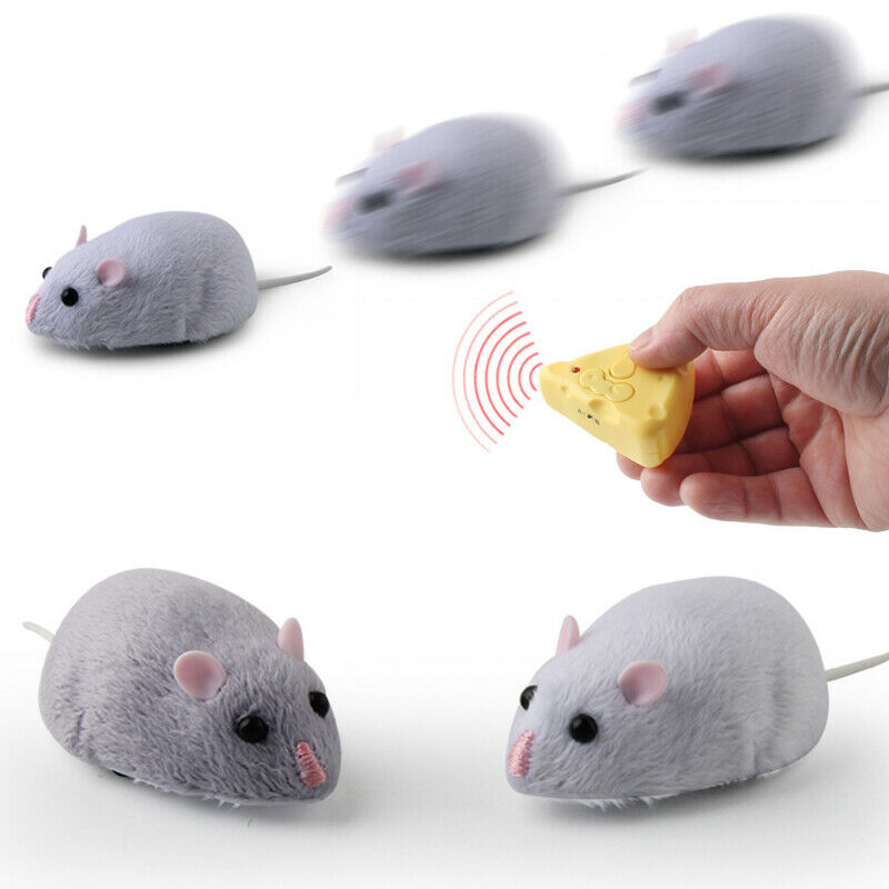 Cute Pet Cat Puppy Toy Wireless Remote Control Electronic Mouse Rat Tricky Toy Gifts