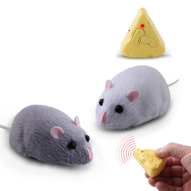 Remote Control RC Simulation Mouse Electronic Rat Mice Cat Novelty Toy