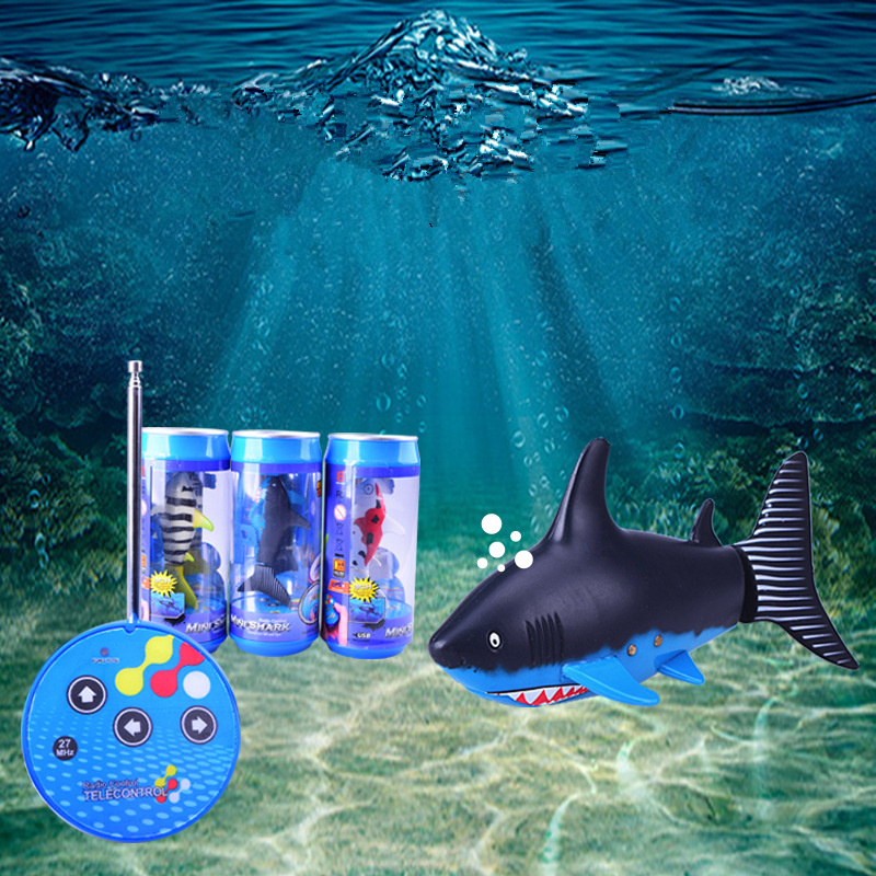 NEW Mini RC Shark Remote Control Animal Simulation Submarine Toys For Children Play Bath