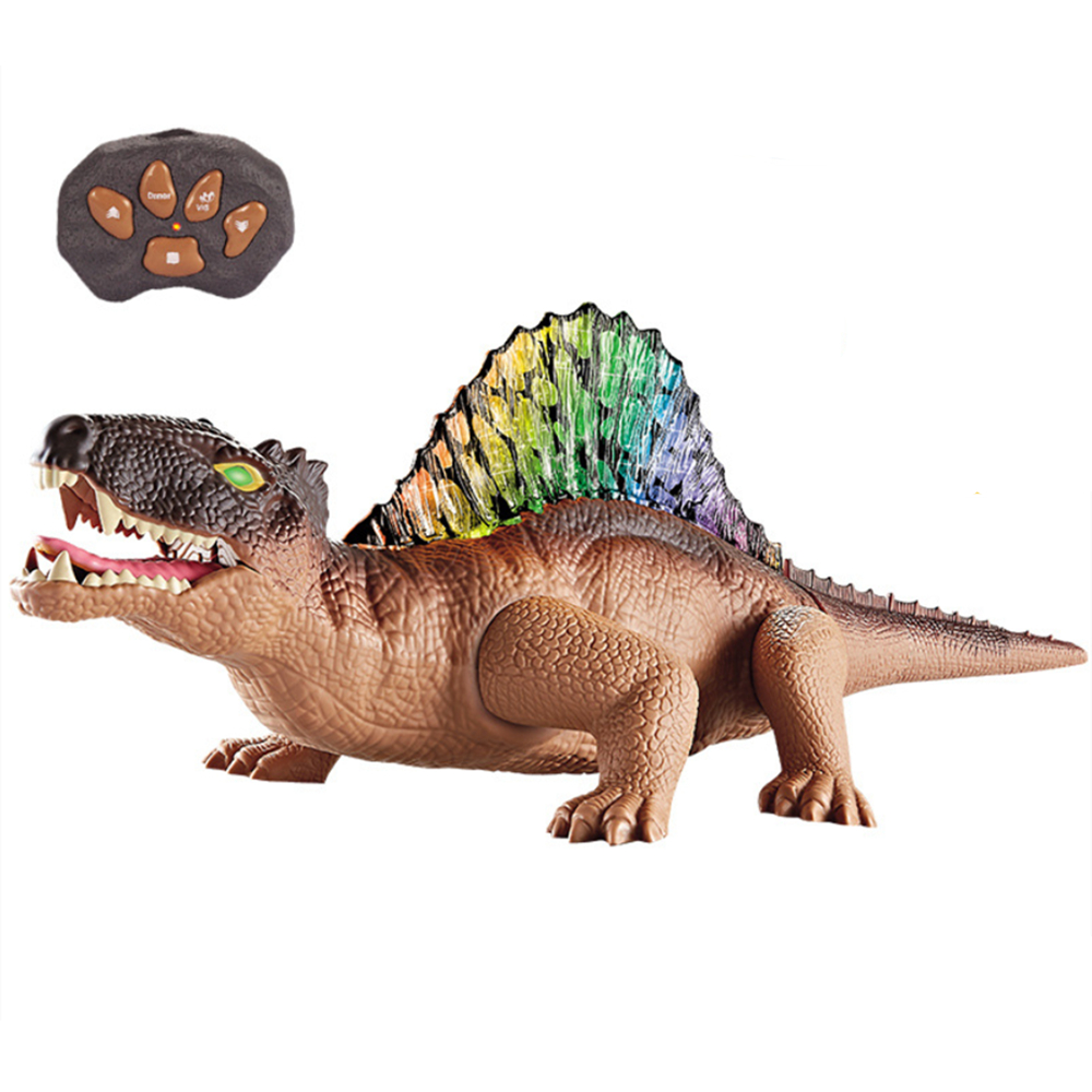 Electric Dinosaur Remote Control Kids Toys Animal Model With Light Sounds Children Birthday Gifts