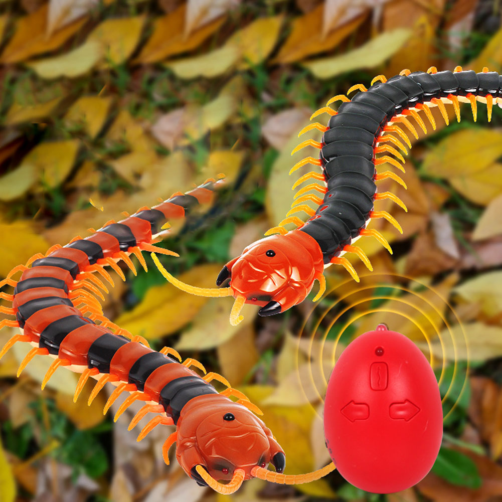 Novelty Simulation Remote Control Centipede Toys with Egg Electric Walking Toy Children Mechanical Animal Model