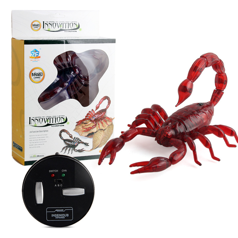 Scorpion RC Infrared Animals Scorpion Model Remote Control Simulation Curved Insects Toys Halloween Novelty Electric Reptiles