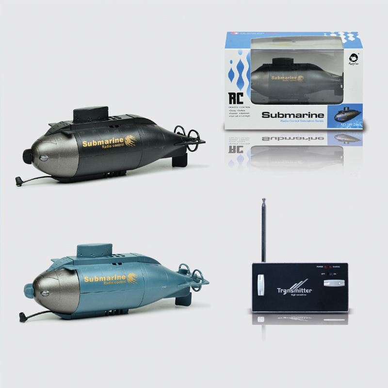 RC Submarine Model Happycow Mini Speed Under Water Remote Control 6 Channels Pigboat Simulation Gift Toy KidType:white