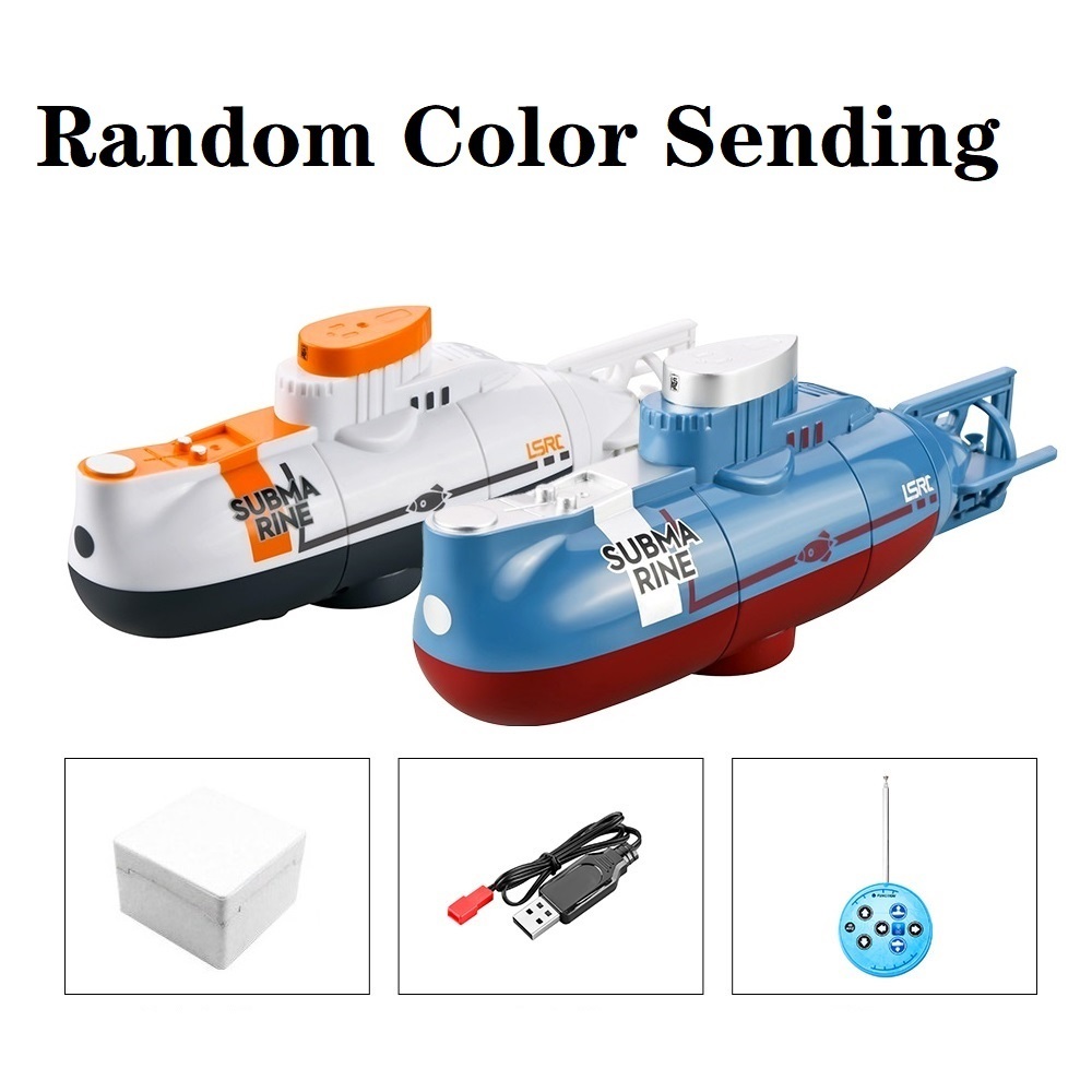 Mini RC Submarine 6CH Radio Control Submarine Hover Function Toy for Aquarium Fish Tank USB Rechargeable Kids Children GiftType:white