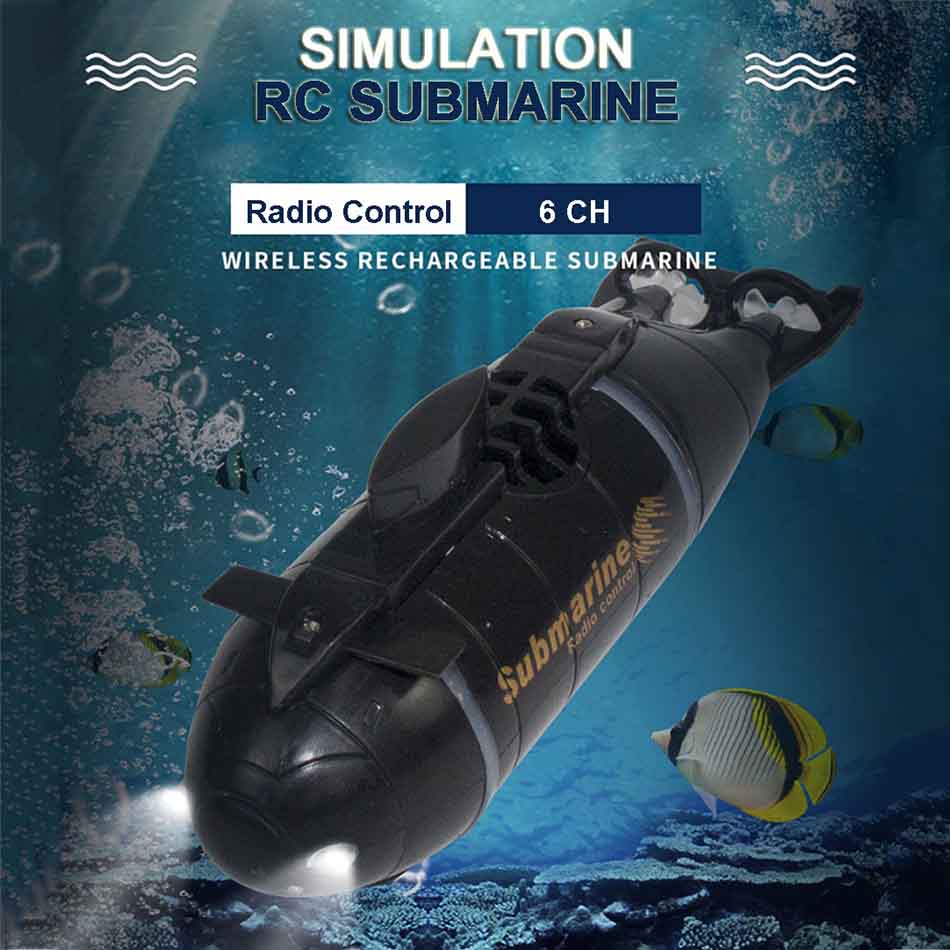 RC Submarine 777-216 6CH Updated Version Mini Submarines Speed Boat Remote Control Pigboat Toy Simulation Model Gift Kids Toys