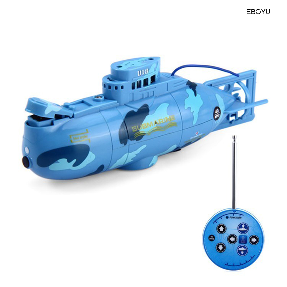 EBOYU Create Toys 3311RC Submarine 6CH Speed Radio Remote Control Submarine Electric Mini RC Boat Kids Children Gift Toy