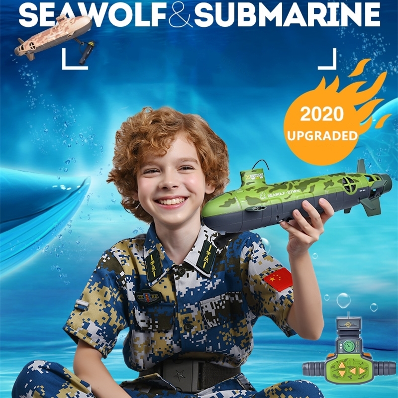 Tripple Motor Imitation RC Submarine Waterproof Low Voltage Protection Automatic Cooling Multi-player Competition Puzzle RC Toy