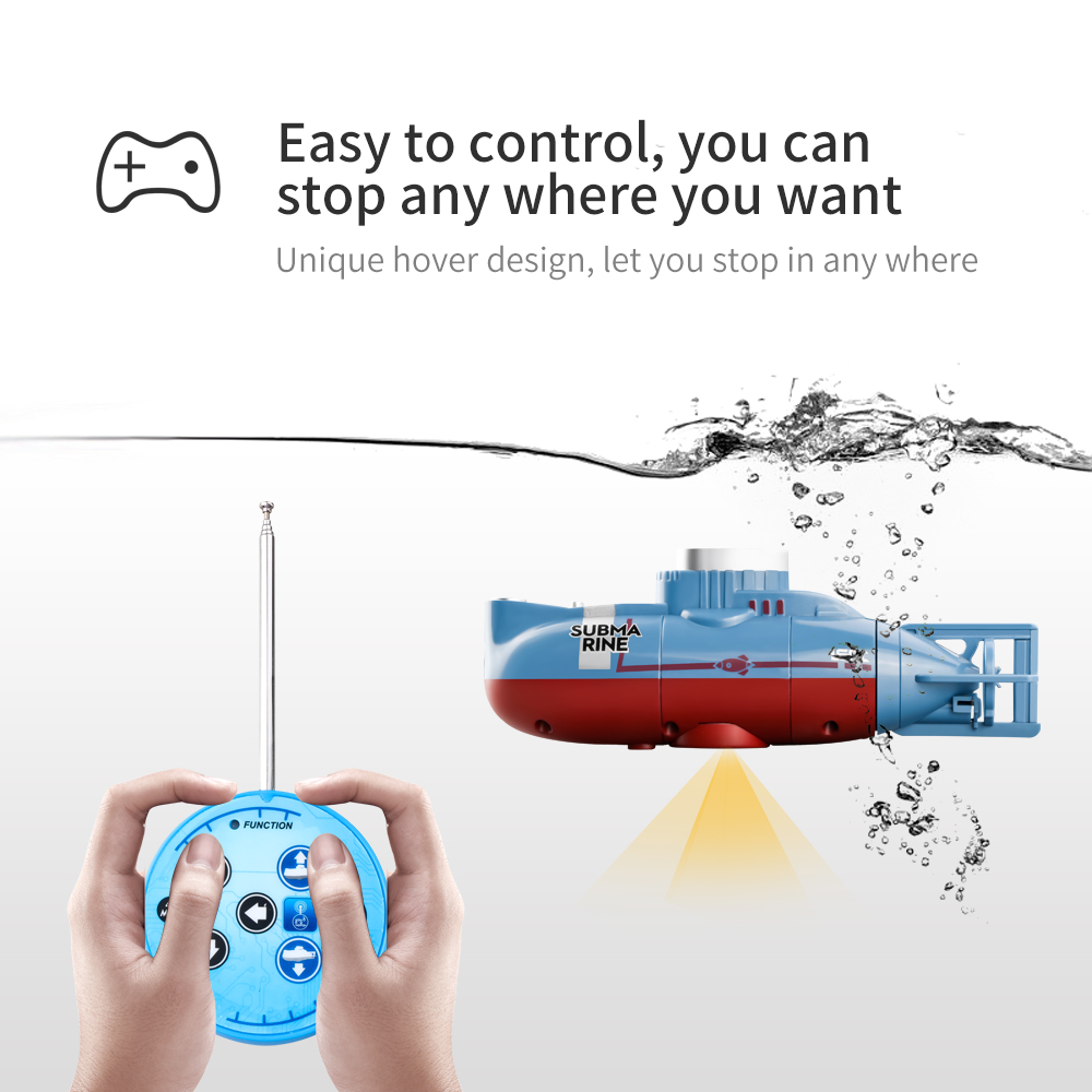 LSRC Mini RC Submarine Waterproof Speed Diving Under Water Model Remote Control Toy Boat Simulation Gifts Toys for children