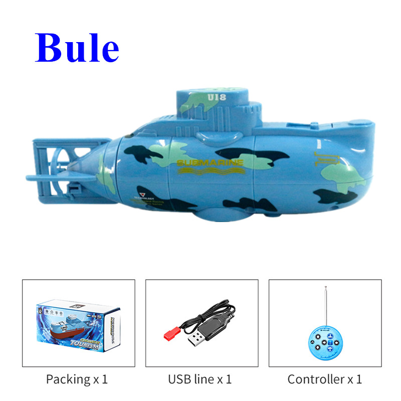 Mini RC Boat Speed 0.1m/s Speedboat Remote Control Submarine  Diving Toy  Waterproof Simulation Model Gift Toy For Kids Adultsnull:China,Type:Black