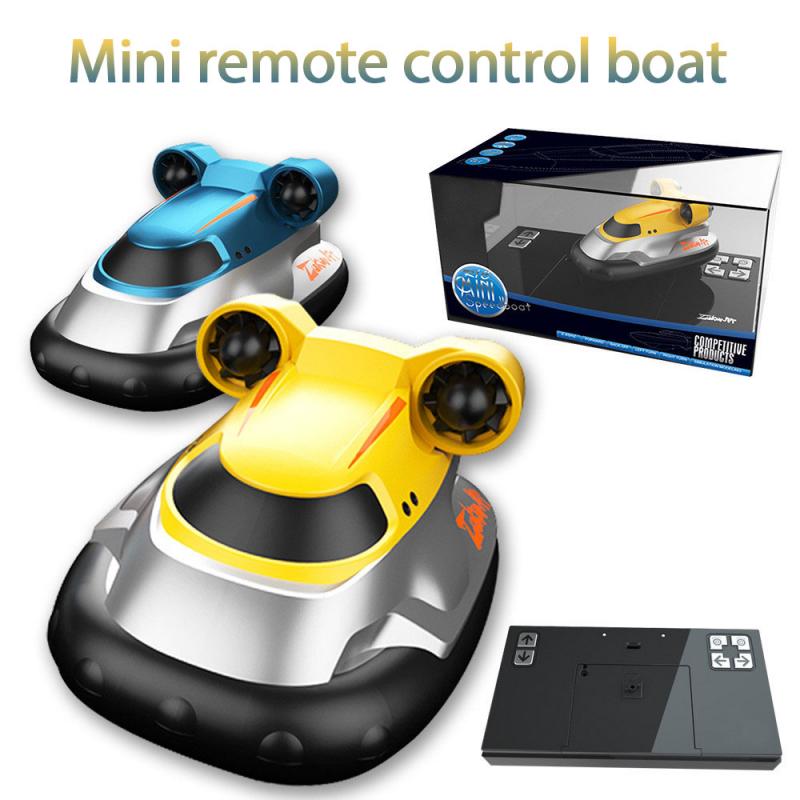 Children RC  Toy 2.4G Wireless Mini Hovercraft Toy Boy Water Electric Remote Control Boat Speedboat Sailing Model