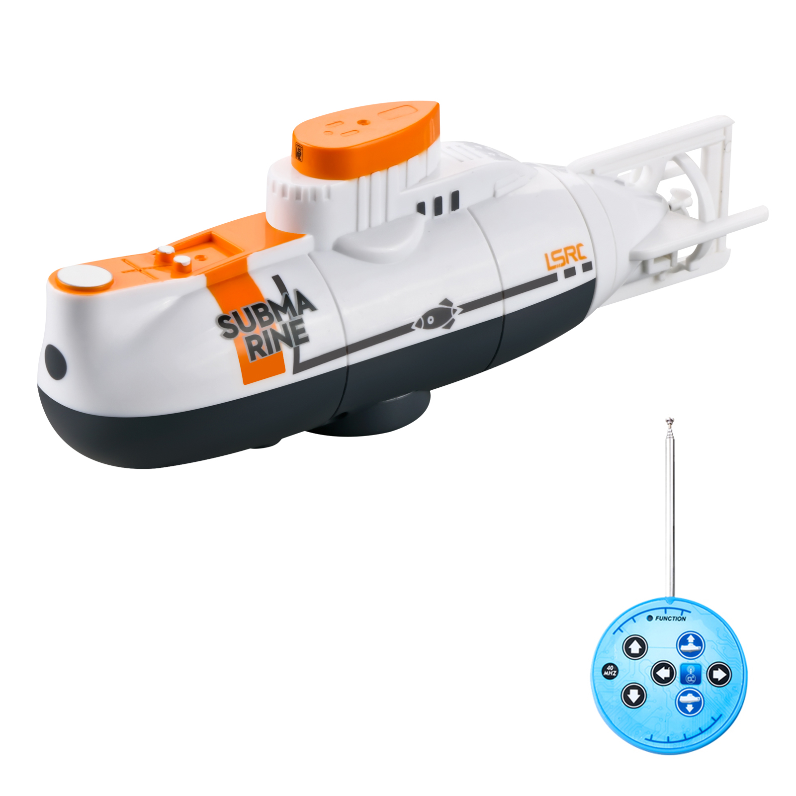 Mini RC Submarine Remote Control Boat Waterproof Diving Toy Gift for Kids Boys and Girls New Year Gift