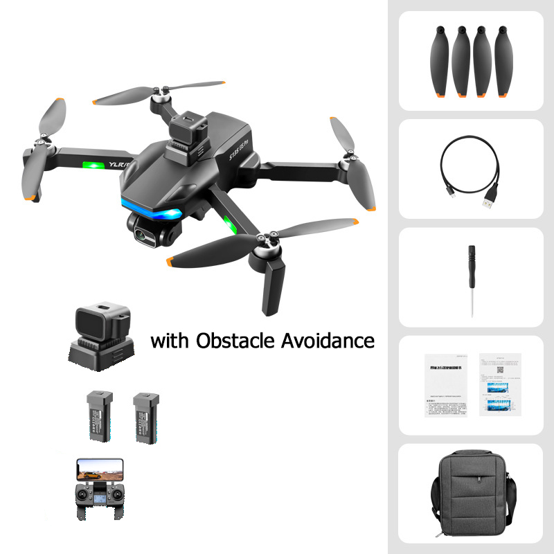 YLRC S135 GPS 5G WiFi FPV with FHD ESC Dual Camera 3-Axis EIS Gimbal 360° Obstacle Avoidance Foldable RC Drone Quadcopternull:Czech Republic,Type:Gray