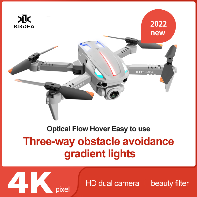 KBDFA K108mini drone aerial camera 4K HD obstacle avoidance LED marquee quadcopter mini aerial camera children's birthday  gift