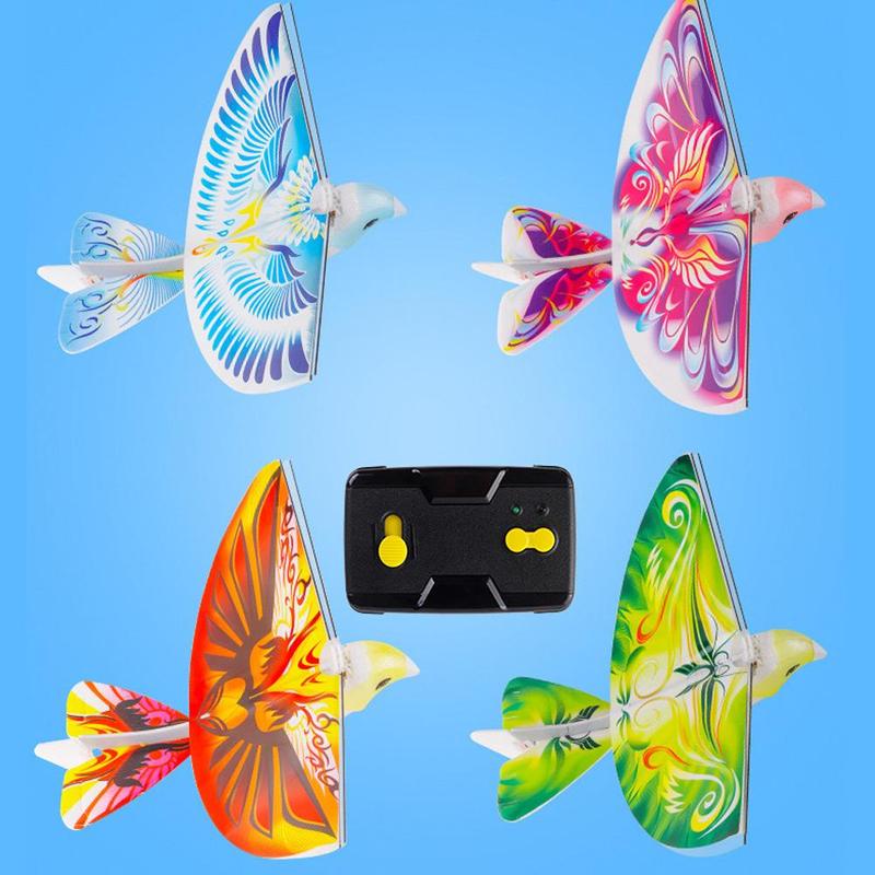360 Degree  2.4 GHz Flying RC Bird Toy Flying Birds Mini RC Drone Toys Remote Control Mini E-Bird Rechargeable Toys Gifts