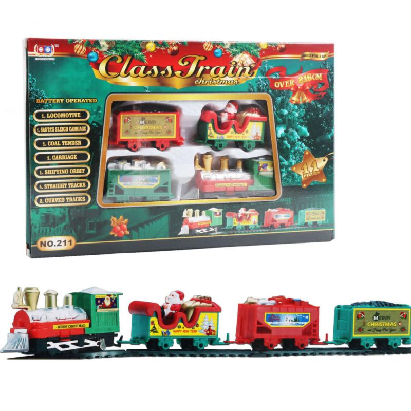 Christmas Railway Tracks Toys Merry Christmas 2022 Ornament Navidad Accessories Toy For Kids Happy New Year Christmas Gift